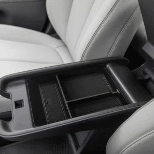 BestEvMod for Ioniq5 Armrest Storage Box Center Console Organizer Tray Interior Accessories with Rubber Black Trim Compatible with Hyundai Ioniq 5 2022-2026 Accessories(V2) view 4