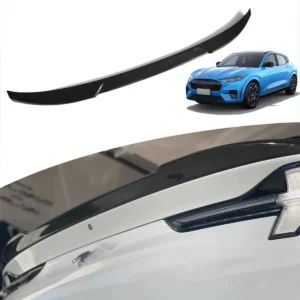 BestEvMod Rear Spoiler Trunk Spoiler Wing Compatible with Mustang Mach E Exterior Accessories 2026 2025 2024 2023 2022 2021 (V2 Glossy Black) view 5