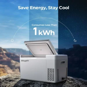 BougeRV 12 Volt Refrigerator 12V Car Fridge 23 Quart Portable Freezer Compressor Cooler 12/24V DC 110~240 Volt AC for Truck Van RV Camper SUV Travel Camping Road Trips Tailgating -7℉~50℉ view 6