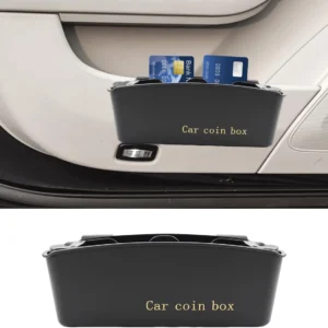 Car Door Organizer, Multifunctional Large Capacity Hanging Car Coin Holder, Universal Mini Auto Interior Storage Box Accessories for Keys, Phones, Sunglasses, Cards (1PC) view 1
