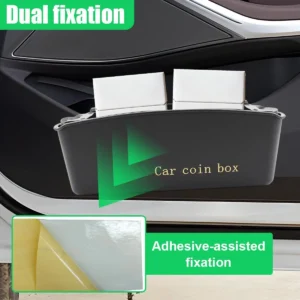 Car Door Organizer, Multifunctional Large Capacity Hanging Car Coin Holder, Universal Mini Auto Interior Storage Box Accessories for Keys, Phones, Sunglasses, Cards (1PC) view 5