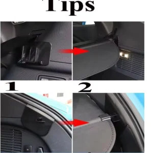 Car Trunk Luggage Curtain Trunk Retractable Rear Trunk Security Shield Cargo Covers Compatible with for Ford Mustang Mach-E 2021 2022 2023 view 6