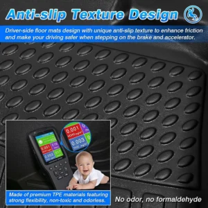 Cartist Custom Fit Floor Mats Ford Mustang Mach-E 2021 2022 2023 2024 2025 2026 (NOT for Ford Mustang), All Weather Floor Mats for Mustang Mach-E Accessories view 6