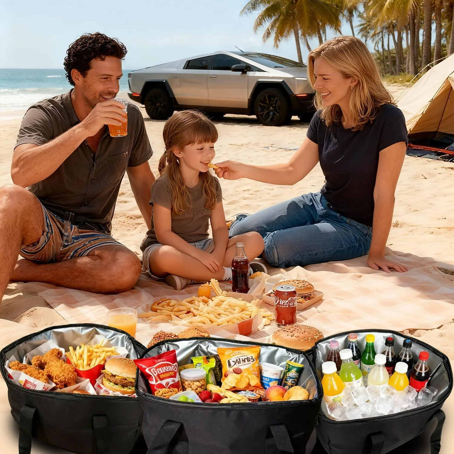 Cybertruck camping accessory set