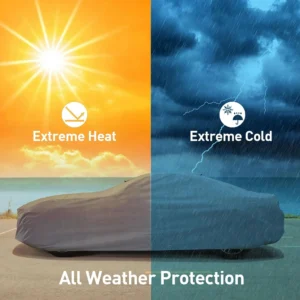 DaShield Supreme Car Cover for Porsche Taycan 2020-2026 All Weather Protection Semi Custom Fit Dust, Sun, Snow, Rain Protection Indoor Outdoor view 2