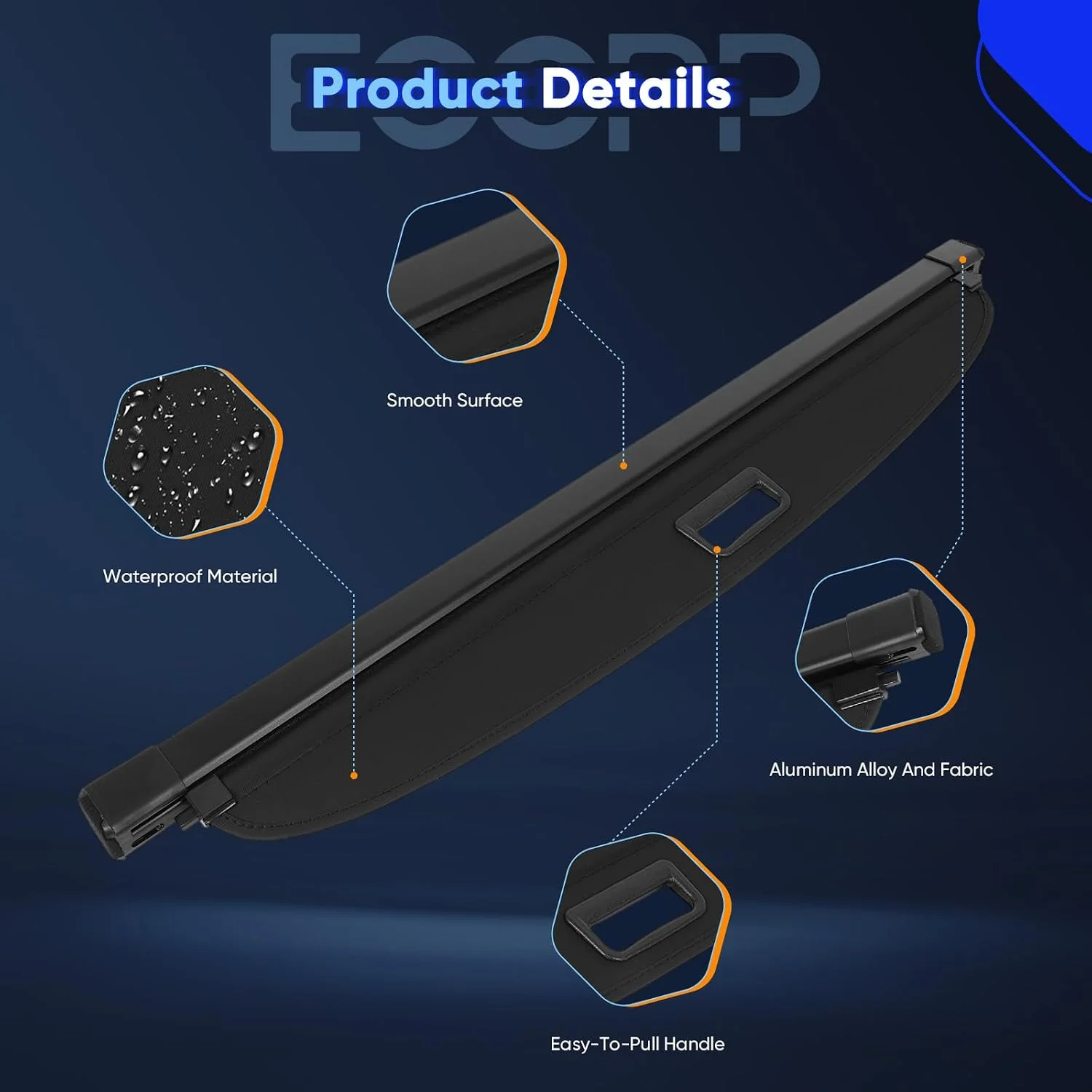 Easy retractable cargo cover mechanism