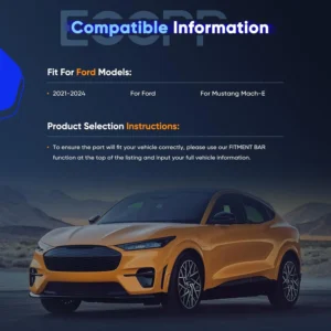 ECCPP Retractable Cargo Cover for Ford for Mustang Mach-E 2021-2024 SUV | Trunk Cargo Privacy Shield, Anti-Theft Luggage Shade, Waterproof Carbon Fiber Texture, Easy Roll-Up Security Shade view 6