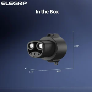 ELEGRP J1772 to Tesla Adapter, 80A 240V Fast Charging J1772 to NACS Adapter for Tesla Model S/3/X/Y/Cybertruck Charging Adapter, Includes Carry Bag & US-Based Support view 4
