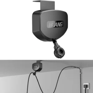 EV Charger Cable Retractor Ceiling Mount, 11.5ft Self-Locking Retractable Cord Reel for EV Charging Cables, Automatic Cable Organizer Compatible with Most Electric Vehicles view 1