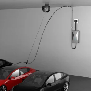 EV Charger Cable Retractor Ceiling Mount, 11.5ft Self-Locking Retractable Cord Reel for EV Charging Cables, Automatic Cable Organizer Compatible with Most Electric Vehicles view 3