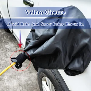 EV Charger Port Cover, Electric Car Charger Plug Cover, Outdoor Waterproof Winter Snow Rain UV All-Weather Protection, Magnetic Attachment, Suitable for Steel-Bodied Electric Vehicles view 5