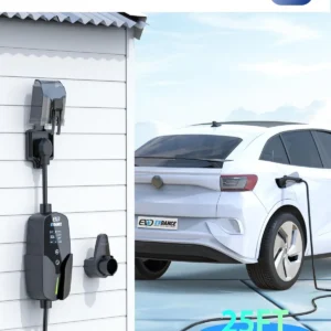 EVDANCE Level 2 EV Charger (32Amp, 240V, NEMA 14-50P), 7.68kW Fast Portable & Home Electric Car Charger with 25ft Cable, Adjustable Current/Delay Chargin for J1772 EVs view 7