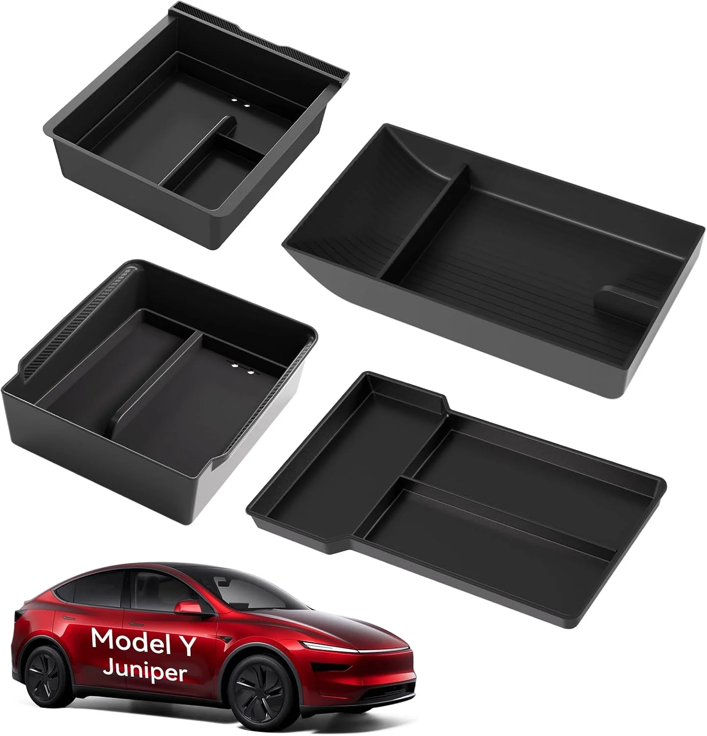 Custom fit console organizer for 2025 Tesla Model Y Juniper