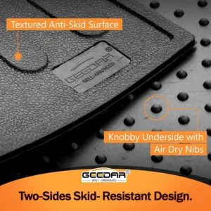 GEEDAR Heavy Duty Rubber Bed Mat for 2015-2026 Ford F-150 5.5 ft CrewCab Bed Liner, Includes 22-26 Lightning Crew/Super Crew, All Weather F-150 5.5 ft Bed Mat, Ford F150 Accessories, Black view 4