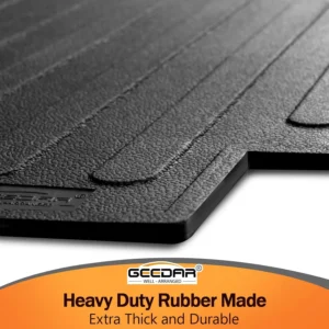 GEEDAR Heavy Duty Rubber Bed Mat for 2015-2026 Ford F-150 5.5 ft CrewCab Bed Liner, Includes 22-26 Lightning Crew/Super Crew, All Weather F-150 5.5 ft Bed Mat, Ford F150 Accessories, Black view 5