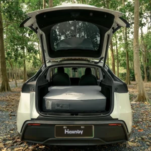 Havnby FlatCore for Tesla 2020-2026 Model Y TPU Backseat Mattress, 7.5" Hybrid Support with Built-in Pump, Wedge Design for Road Trips, Camping, Work Shifts, Naps view 1