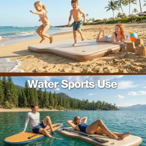 Inflatable Tesla Model Y Mattress with Pump & Storage Bag | 4“ Thick,Drop-Stitch PVC,Fast 2Min Inflation,Adjustable Firmness,Dual Leak-proof Valve,Waterproof,Portable,Custom Fit view 2