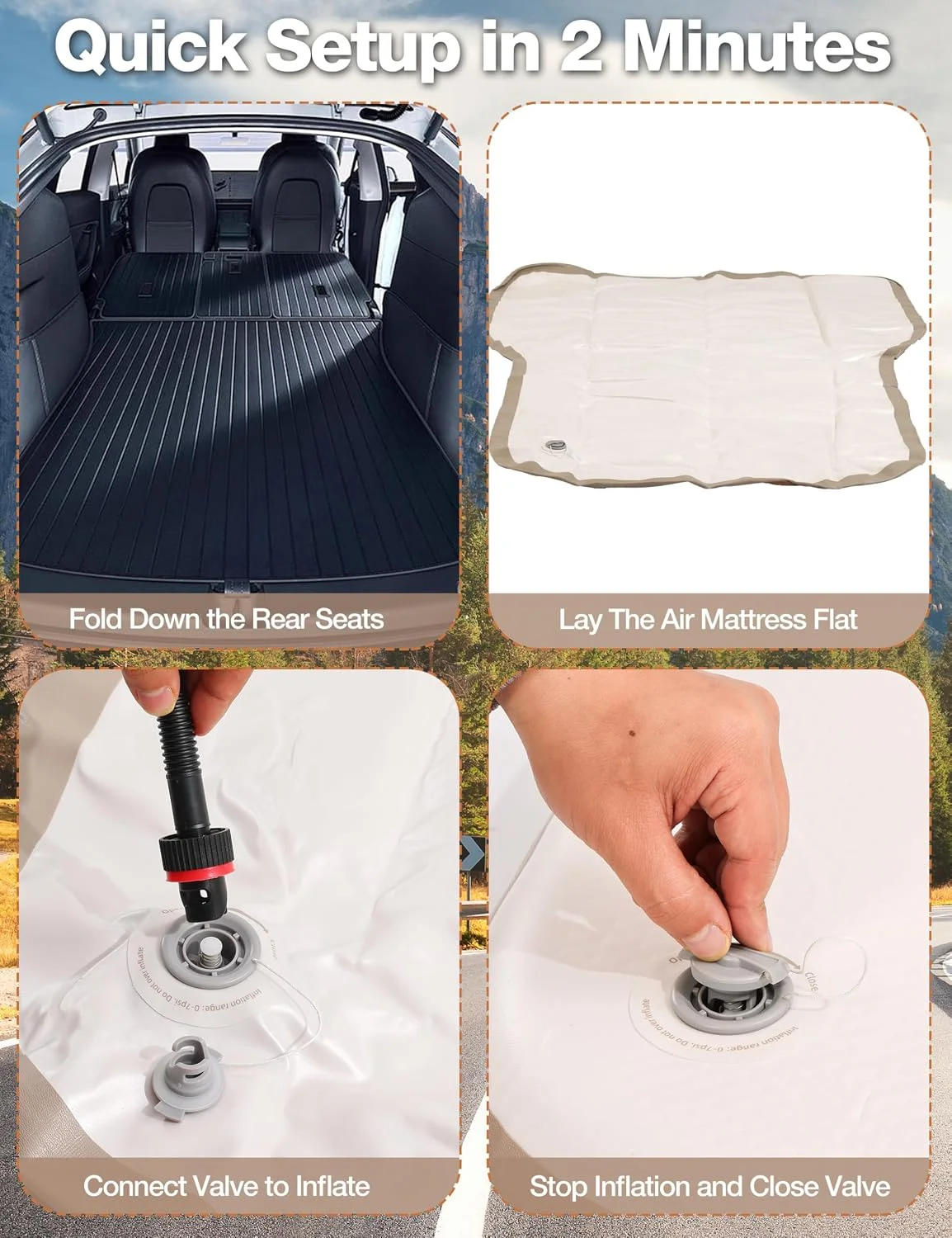 Technical specifications and dimensions of the Tesla mattress