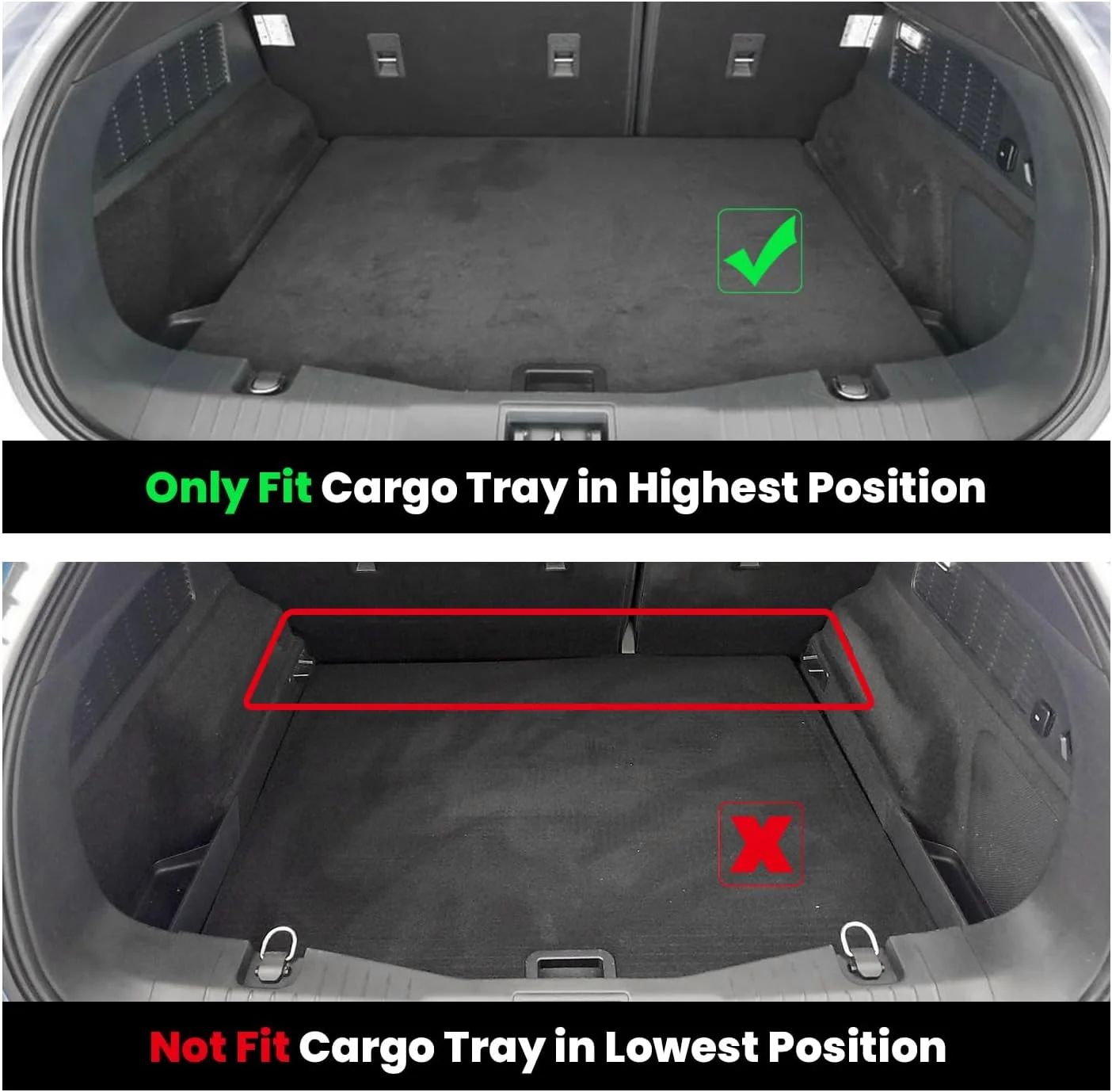 Mustang Mach-E all-weather floor mats in snow