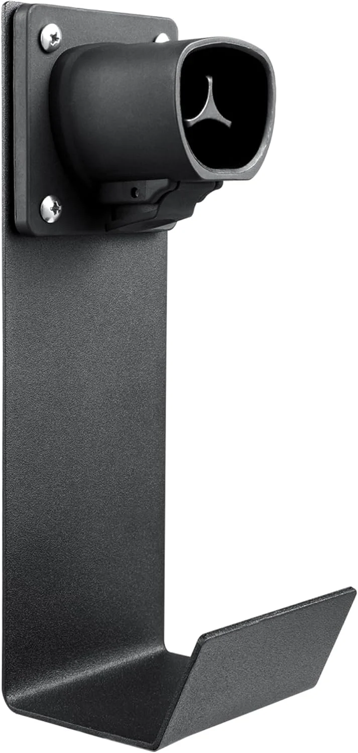 Lectron Electric Vehicle Charger Nozzle Holster Dock & J-Hook Combo for All J1772 Evs