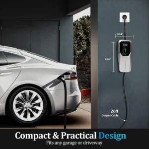 Level 1 & 2 EV Charger, 32 Amp Portable Electric Car Charger, UL Listed EVSE with J1772 Connector, NEMA 14-50 Plug & 5-15 Adapter, 25FT, for J1772 EVs and PHEVs view 6