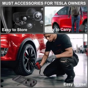 Lifting Jack Pads Compatible with Tesla Model Y/3/X/S & Model Y Juniper, 2016-2026 Upgrade Rubber Lift Pucks Accessories for Tire Repair, Floor Jack Puck Protect Battery & Chassis (4 PCS) view 4
