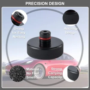 Lifting Jack Pads Compatible with Tesla Model Y/3/X/S & Model Y Juniper, 2016-2026 Upgrade Rubber Lift Pucks Accessories for Tire Repair, Floor Jack Puck Protect Battery & Chassis (4 PCS)