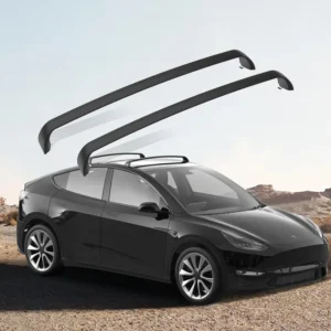 Lockable Roof Rack Crossbars for Tesla Model Y 2020-2024 | No Drill Noiseless Aluminum Cargo Bars | Luggage Kayak Bike Ski Roof Rack Carrier view 1