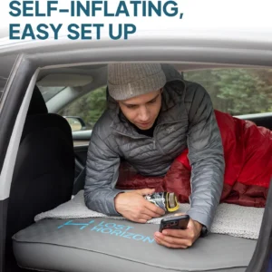 Lost Horizon Air & Foam Camping Mattress for Tesla, Self Inflating Sleeping Pad, 4.5" Thick, R-Value 13, Model 3 view 4