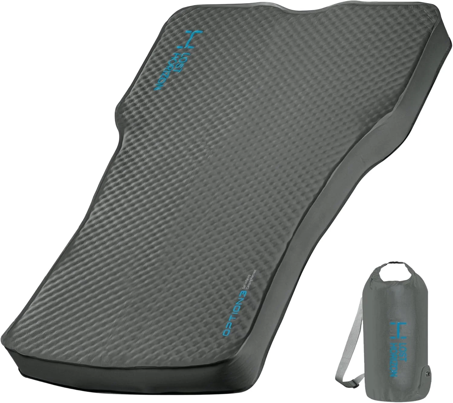 Lost Horizon Air & Foam Camping Mattress for Tesla, Self Inflating Sleeping Pad, 4.5" Thick, R-Value 13, Model 3
