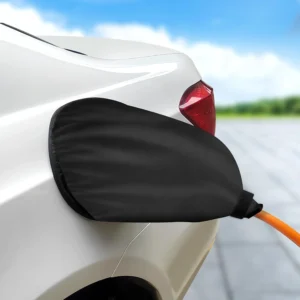 Magnetic EV Charger Port Cover Fit for Electric Vehicles, Grey | Magnetic Adsorption, Snow Sun Protection, Waterproof Rainproof