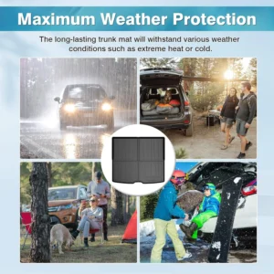 Mixsuper Custom Fit Cargo Liner for 2018-2023 Volvo XC40/ 2022-2023 Volvo C40 Recharge, All Weather Trunk Mat 3D Anti-Slip Rear Cargo Mat Black view 6