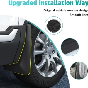 Mud Flaps Compatible with 2025 Polestar 2 Accessories 2021-2024 All Weather Fender Guard Mudguards Sediment Protection No Need to Drill Holes view 2