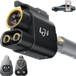 NACS to CCS1 Adapter - 250kW DC Fast Charging (1000V/500A) for Tesla Supercharger V3/V4 - Compatible with Ford, GM, Rivian R1T/R1S & Hyundai/Kia/Volvo EVs - IP54 Weatherproof view 1