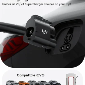 NACS to CCS1 Adapter - 250kW DC Fast Charging (1000V/500A) for Tesla Supercharger V3/V4 - Compatible with Ford, GM, Rivian R1T/R1S & Hyundai/Kia/Volvo EVs - IP54 Weatherproof view 2
