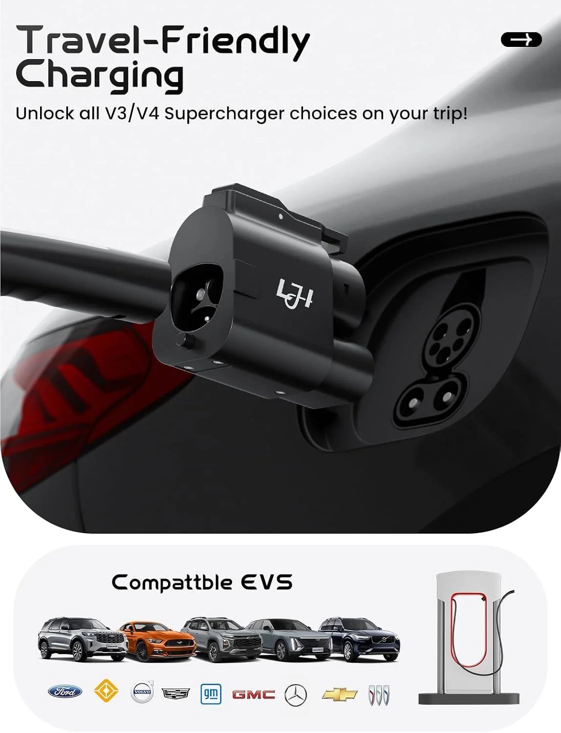 Fast DC charging at a Tesla Supercharger