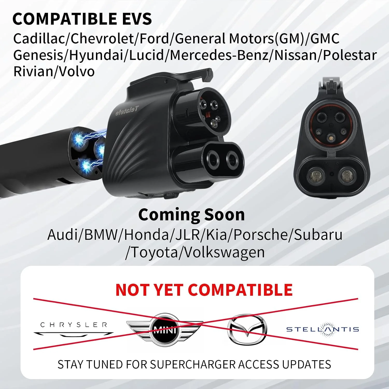 Easy Plug-and-Play NACS to CCS1 EV Charger Adapter
