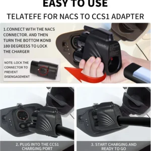NACS to CCS1 Adapter for Tesla Supercharger - 250KW Max DC 500A 1000V, Compatible with Ford GM Hyundai Kia Rivian EVs,V3/V4 Charging Station Accessory, EV Car Charger Accessories view 5