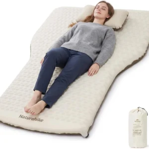 Naturehike 2.56’’ Thickened TPU Car Mattress for SUV Camping, Self Inflating Sleeping Pad Memory Foam Car Air Mattress Queen for Outdoors, Travel, Home view 1