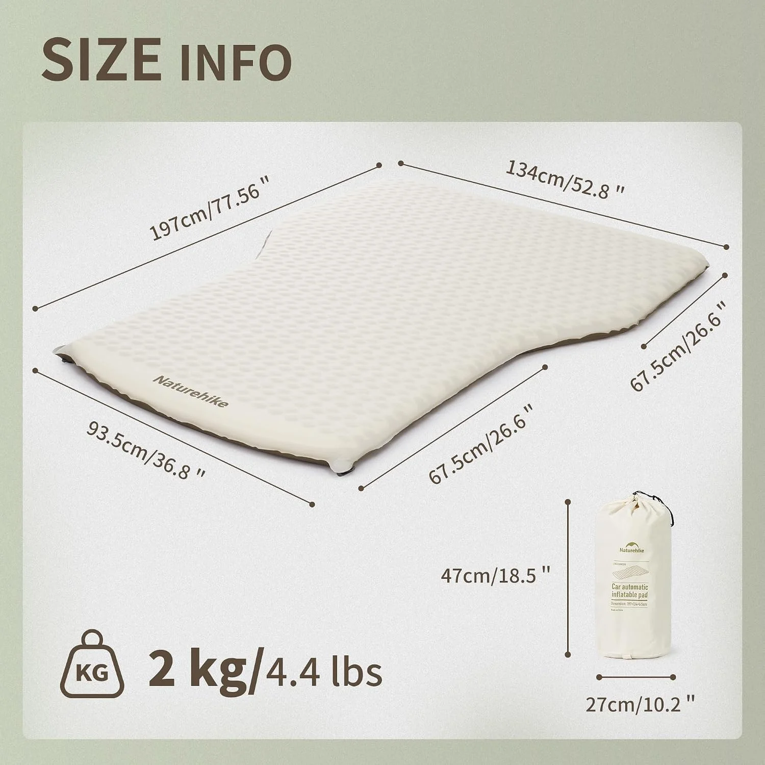 Cross-section of the 5-layer foam structure