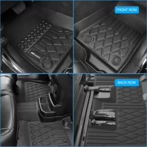 Nilight TPE Floor Mats for Chevy Bolt EUV 2022 2023 2024, All Weather Custom Fit Heavy Duty Floor Liners view 7