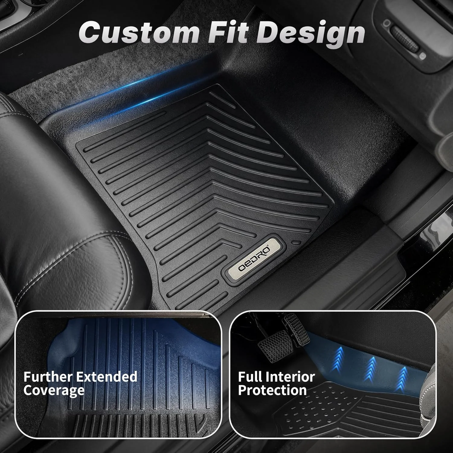 Full coverage Honda Fit floor liners