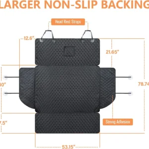 PETICON SUV Cargo Liner for Dogs, Waterproof Trunk Cover for SUVs with Bumper Flap Protector, Scratchproof Durable 600D Oxford Fabric, Non-Slip, Machine Washable view 2