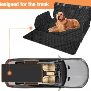 PETICON SUV Cargo Liner for Dogs, Waterproof Trunk Cover for SUVs with Bumper Flap Protector, Scratchproof Durable 600D Oxford Fabric, Non-Slip, Machine Washable view 6