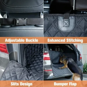 PETICON SUV Cargo Liner for Dogs, Waterproof Trunk Cover for SUVs with Bumper Flap Protector, Scratchproof Durable 600D Oxford Fabric, Non-Slip, Machine Washable view 7