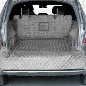 PETICON SUV Cargo Liner for Dogs, Waterproof Trunk Cover for SUVs with Bumper Flap Protector, Scratchproof Durable 600D Oxford Fabric, Non-Slip, Machine Washable