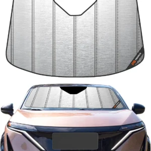 Pigenius Windshield Sunshade fits Ariya 2023-2025, Reversible Silver/Black