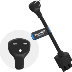 Premium Adapter for Tesla Gen 2/Gen3 Mobile Charger | Connect to 240V Outlet | 12 Amp Charging | 10 Inch Length (NEMA 6-15) view 1