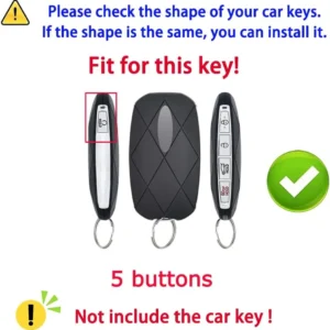 Premium TPU Car Key Case Cover Compatible With Genesis GV60 2023 2024 GV80 view 2