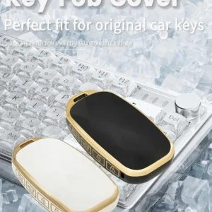 Premium TPU Car Key Case Cover Compatible With Genesis GV60 2023 2024 GV80